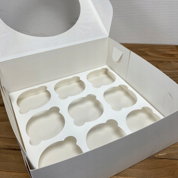 OPAKOWANIE PUDEŁKO NA 9 MUFFIN, CUPCAKE, 10szt.