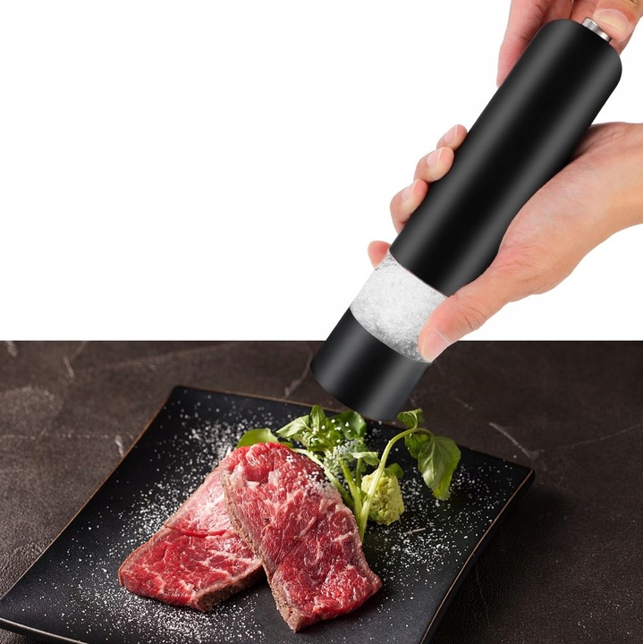 MŁYNEK ELEKTRYCZNY DO PIEPRZU I SOLI PRZYPRAW LED