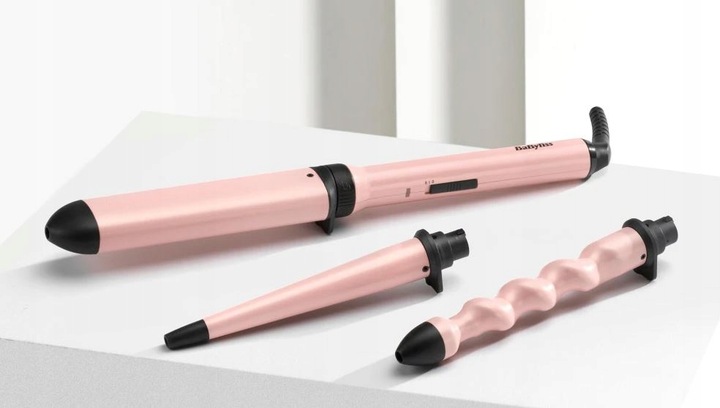 Lokówka Babyliss Curl&Wave Trio MS750E 3 Końcówki Nagrzew do 210°C Rękawica