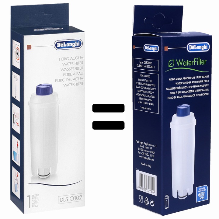 Odkamieniacz Delonghi do ekspresu 500 ml + filtr do ekspresu Delonghi 3x
