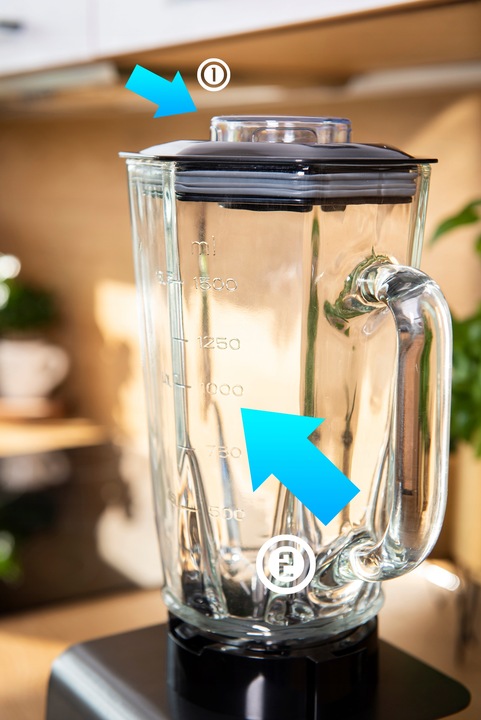 Blender kielichowy szklany 1200W First Austria