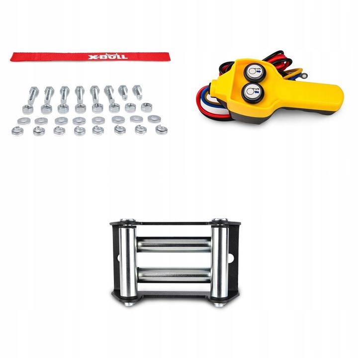 WYCIĄGARKA ELEKTRYCZNA DO QUADA X-BULL 2500 WCIĄGARKA 12V PŁUG 1,1 TON ATV