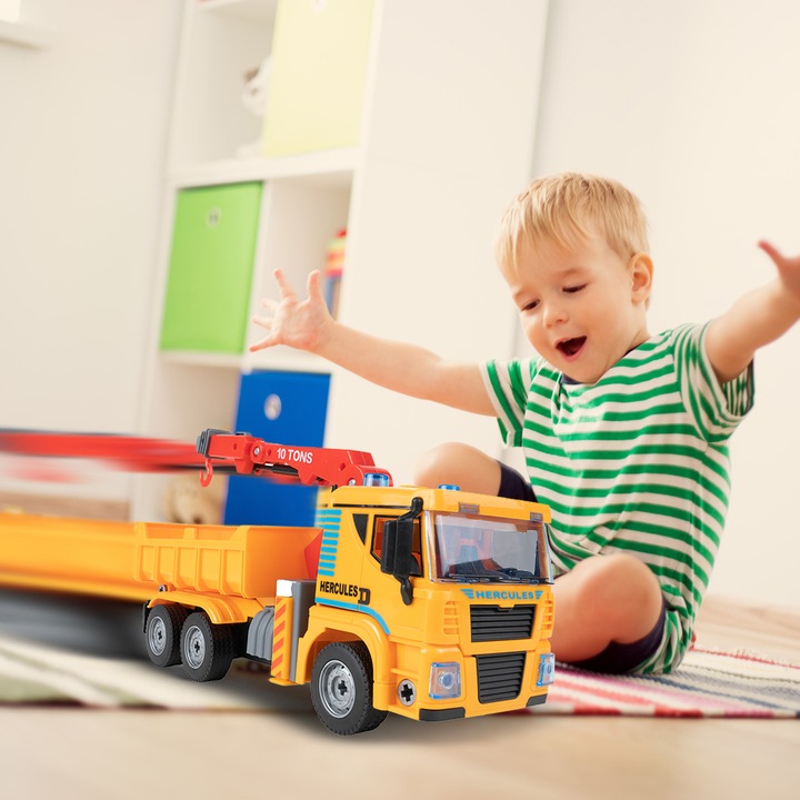 DZWIG AUTO DO SKRĘCANIA MONTAŻU MAŁY MAJSTERKOWICZ W WALIZCE DLA DZIECI