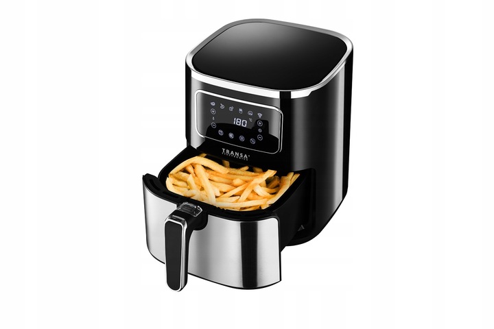FRYTKOWNICA BEZTŁUSZCZOWA INOX TIMER 6 PROGRAMÓW XXL TRANSA 5L 1700W