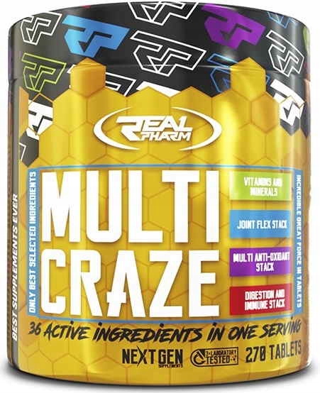 REAL PHARM MULTI CRAZE 270 TABS WITAMINY