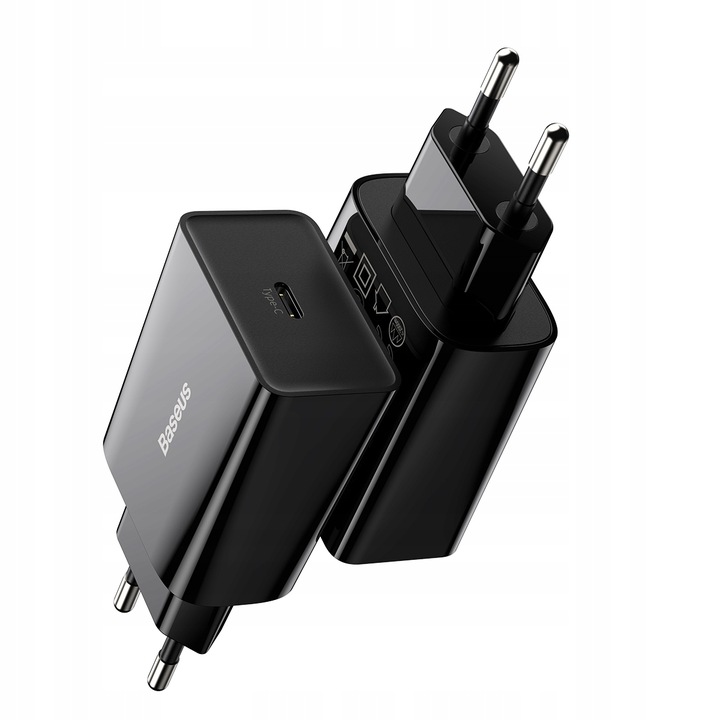BASEUS SZYBKA ŁADOWARKA SIECIOWA ZASILACZ USB-C TYPE-C 20W PD QC 3.0