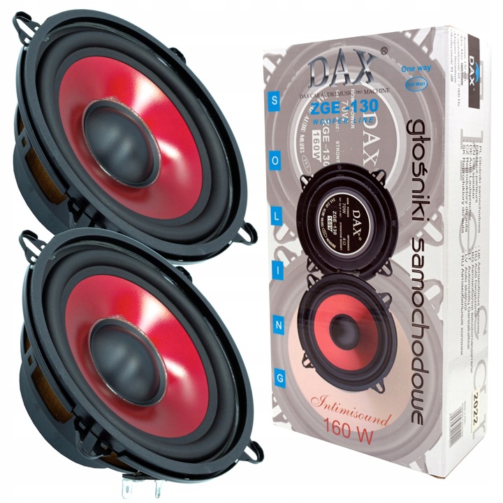 MOCNE BASOWE GŁOŚNIKI SAMOCHODOWE 13CM 130MM 160W RENAULT DACIA BMW CITROEN