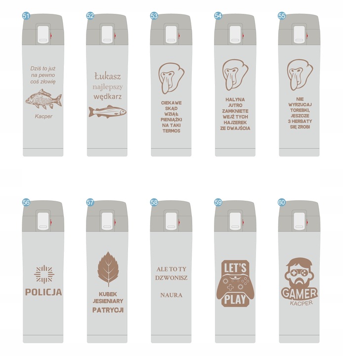 KUBEK TERMICZNY TERMOS NA KAWĘ HERBATĘ DO SAMOCHODU 440 ml PREZENT GRAWER