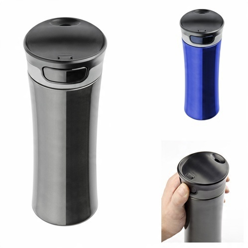 Kubek termiczny termos PODRÓŻNY SAMOCHODOWY z blokadą na PREZENT wycieczkę