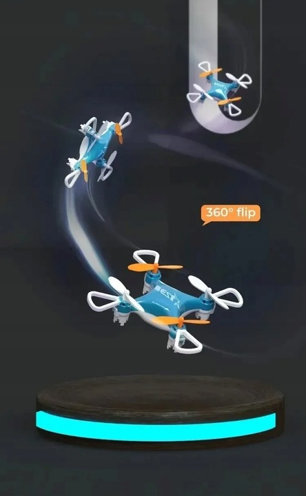 Mini Dron Kontroler-Etui Niebieski Frajda dla każdego!