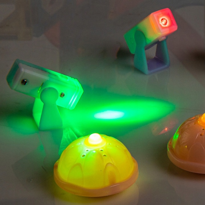 KLOCKI MAGNETYCZNE świecące - tor kulkowy Zestaw XXL 110 el. kulodrom