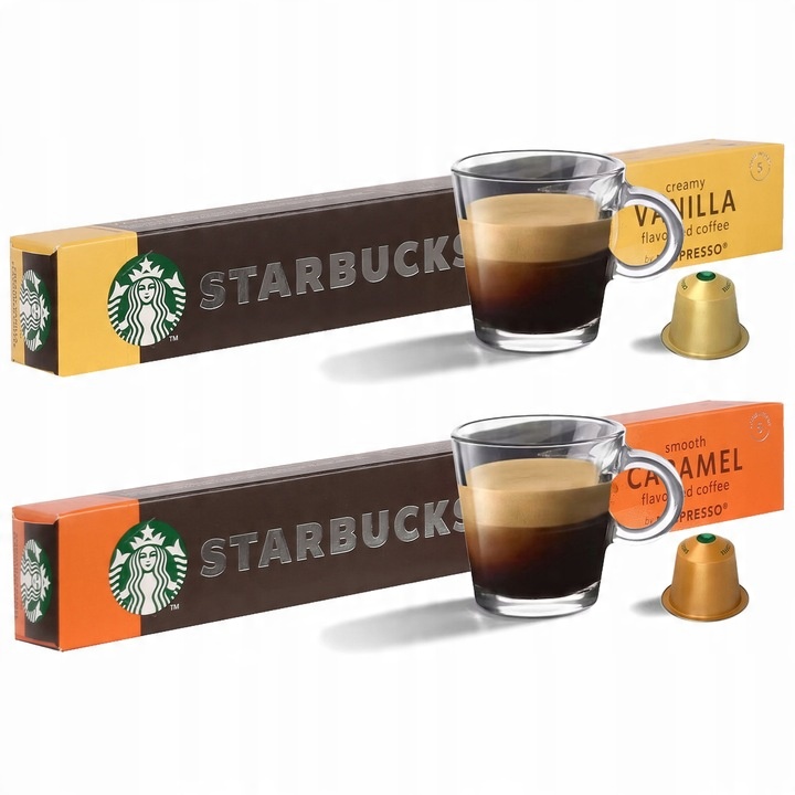 Kapsułki Nespresso Starbucks Mix wanilia karmel 20 szt