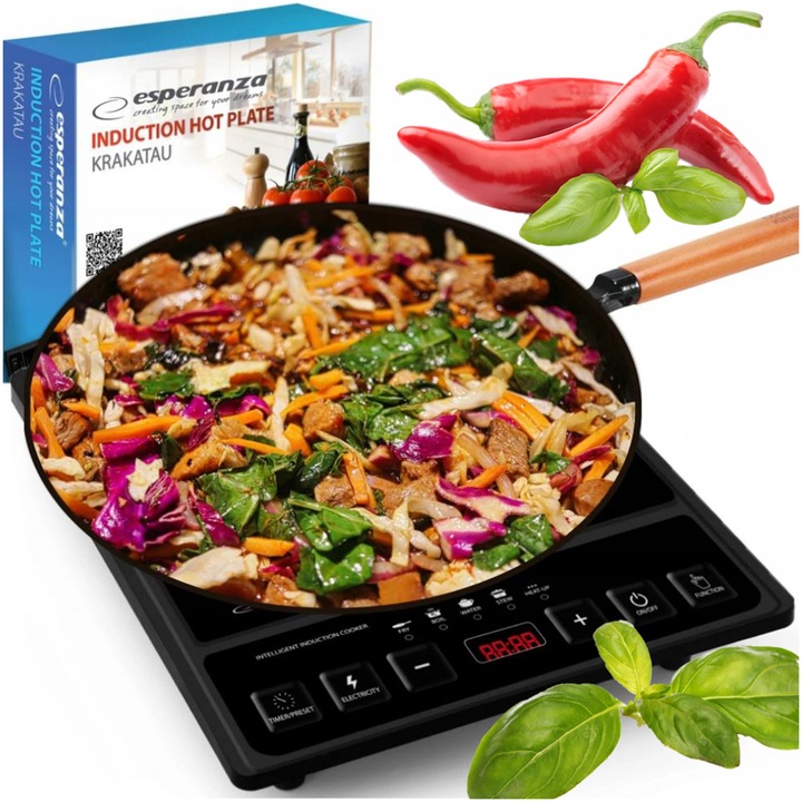 PŁYTA INDUKCYJNA KUCHENKA ELEKTRYCZNA 2000W TIMER