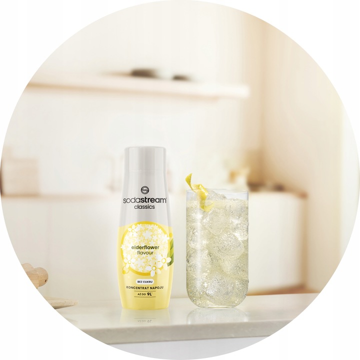 Zestaw Syrop do wody SodaStream Elderflower Bez cukru 3x440ml +Torba GRATIS