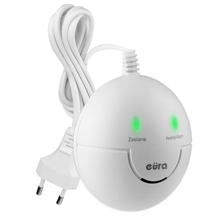 Czujnik gazu ziemnego metanu detektor gazu z kuchenek AC230V przewód 1,5m