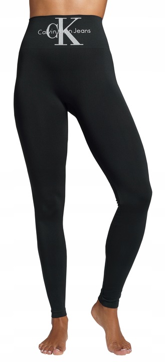 CK CALVIN KLEIN LEGINSY DAMSKIE MICROFIBE BLACK XL