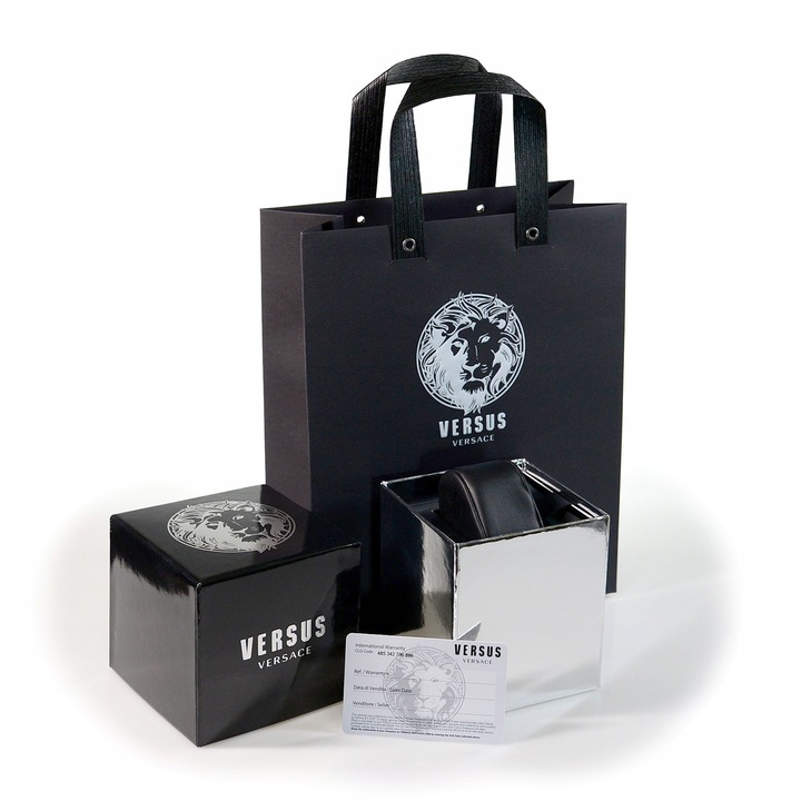 Zegarek damski modny VERSUS VERSACE na białym pasku WR50 na prezent