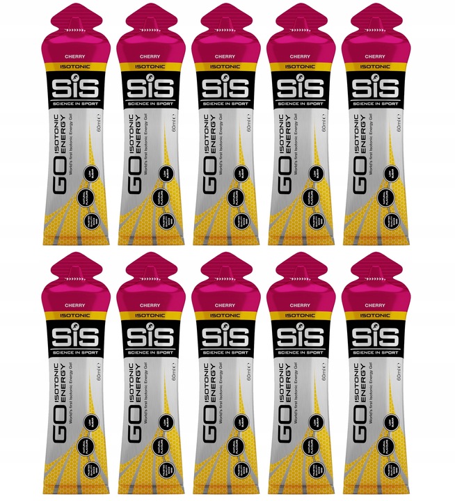 10x żel Izotoniczny SIS Wiśnia 60ml