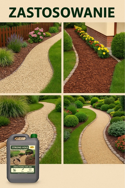 Strong Hold 5L - stabilizator, spoiwo do kamienia, kory i żwiru,