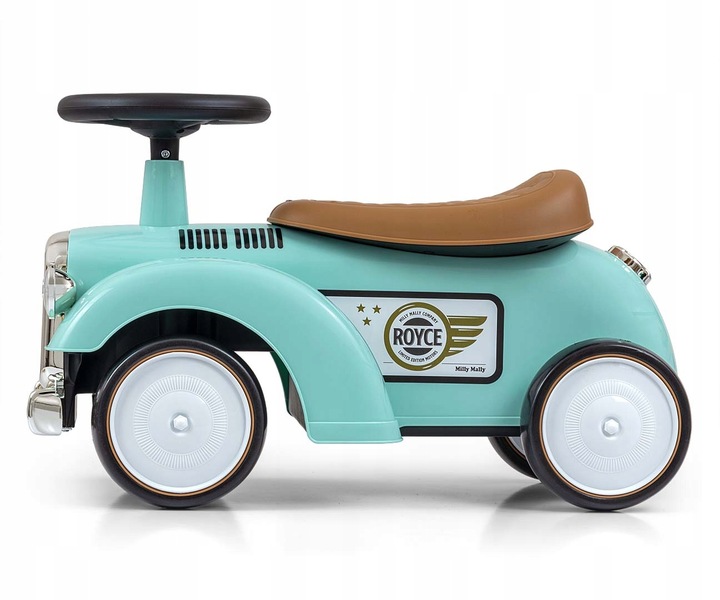 Milly Mally Pojazd Royce Miętowy Pchacz Retro Samochód Klasyczne Autko