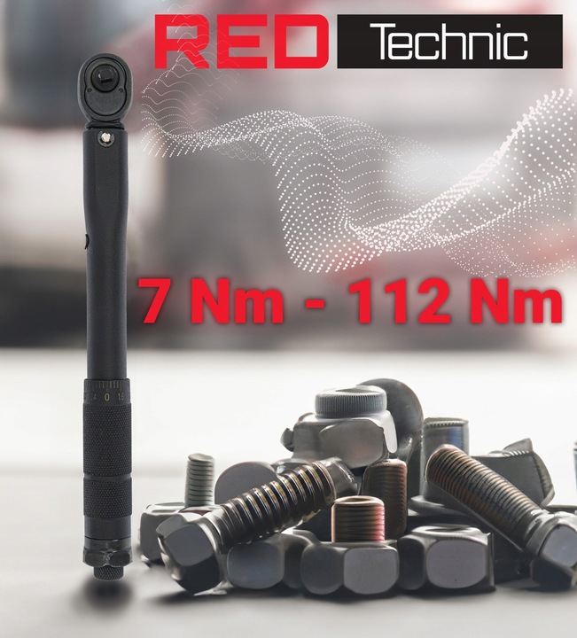 Klucz DYNAMOMETRYCZNY do Kół 3/8'' 7-112Nm z Blokadą Certyfikat Kalibracji