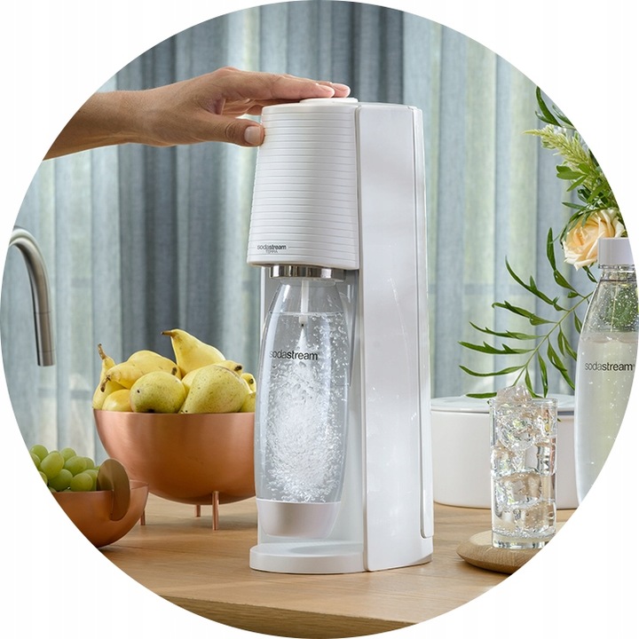 SODASTREAM TERRA Saturator zestaw 2 Butelki 1L + Butelka 0.5l + Syrop Pepsi