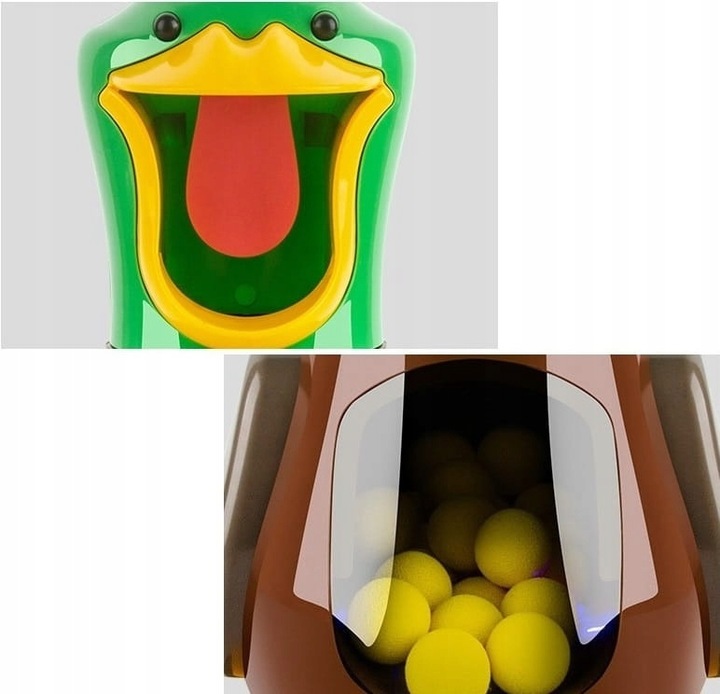 GŁODNA KACZKA STRZELANIE DO CELU DLA DZIECKA 2x PISTOLET 48 KULEK 2 KOLORY