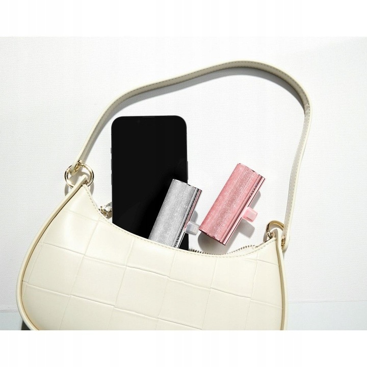 Powerbank VEGER PlugOn 5000mAh na podróż 12W wbudowane złącze USB C lekki