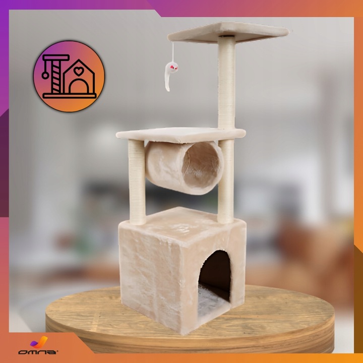 Drapak dla kota duży wysoki drzewko domek budka legowisko słupek mysz walec