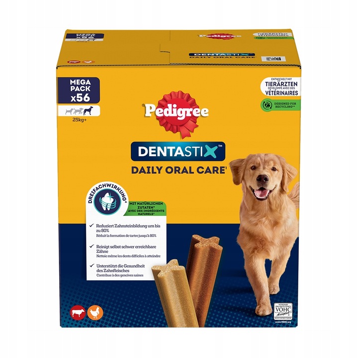 PEDIGREE DENTASTIX PRZYSMAKI DLA PSA DUŻE RASY 8X270 G