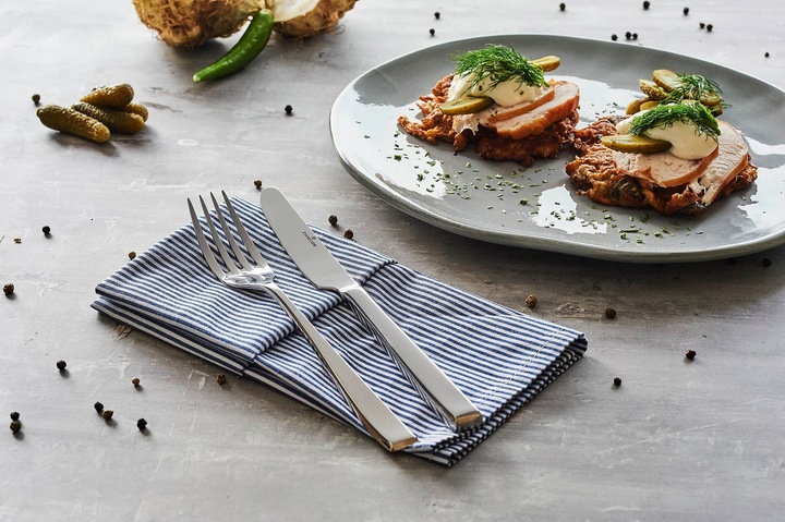 ZWIEGER TOLEDO ZESTAW SZTUĆCÓW 24 EL 6 OSÓB POŁYSK STAL NIERDZEWNA