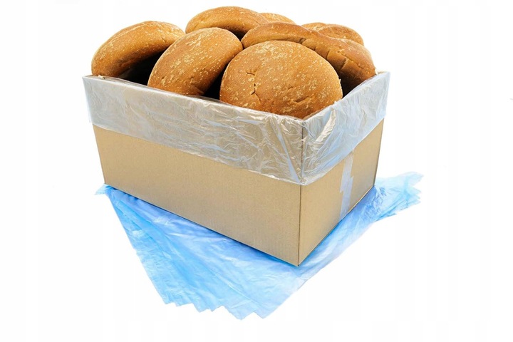 Worki HDPE niebieskie do pojemników E2 na mięso, pieczywo - 1000szt.