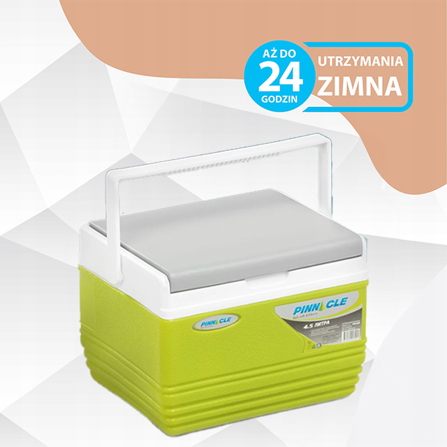 Mała lodóweczka do samochodu Pinnacle TPX 6006 4,5L+2 wkłady chłodzące 200m