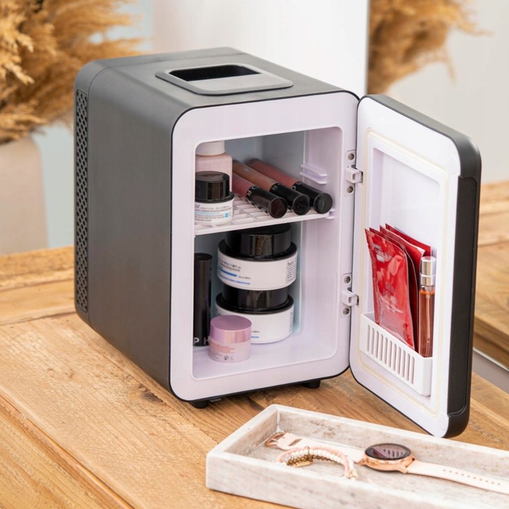 Mała lodówka turystyczna 4L samochodowa AC 12V DC 230V, chłodzenie grzanie