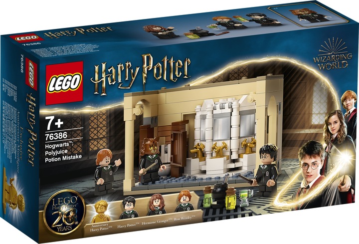 LEGO Harry Potter 76386 Hogwart: Pomyłka z Eliksirem + Latający Ford Anglia