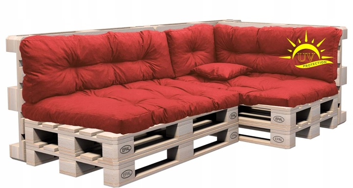 PODUSZKI NA PALETY MATERAC 120X80X40 KOMPLET 5 cz