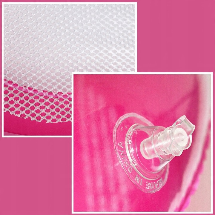 MATERAC DMUCHANY Z SIATKĄ DO PŁYWANIA LEŻAK PLAŻOWY HAMAK WODNY NA BASEN