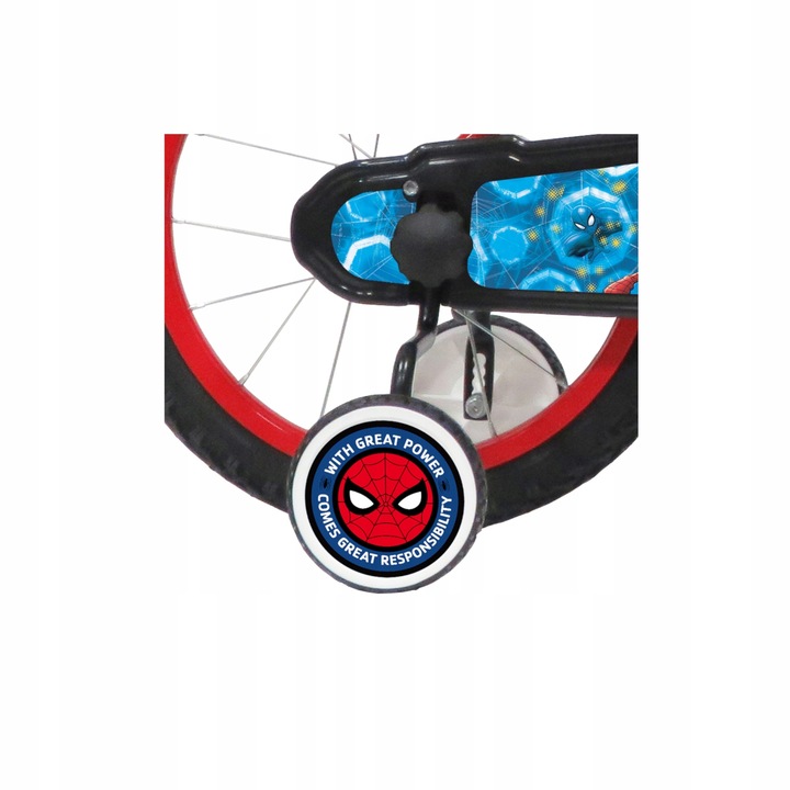 Rower dziecięcy SPIDER MAN, czerwony, 16 cali