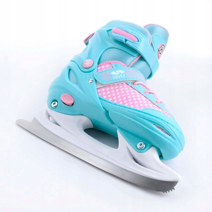 Łyżworolki wielosezonowe regulowane rolki + łyżwy damskie r. 38-41 SMJ Lily