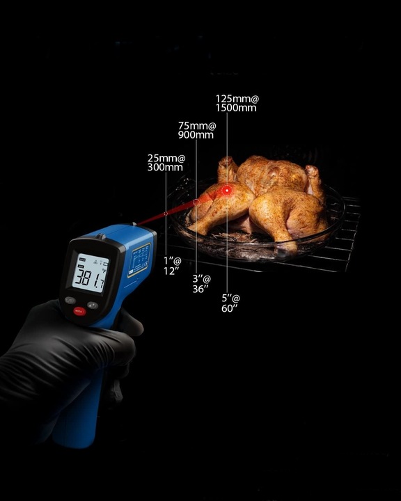 PIROMETR BENETECH -50 +400°C REGULACJA EMISYJNOŚCI