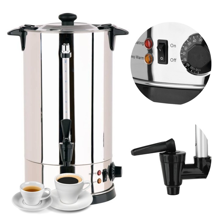 PODGRZEWACZ DO WODY WARNIK 10L 1650W MIARKA KRANIK POKRYWKA LOCK YATO