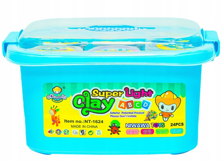 2x Magiczna Plastelina PIANKOLINA MASA POLIMEROWA 24SZT +WALIZKA +AKCESORIA