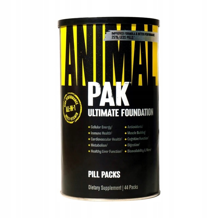 UNIVERSAL ANIMAL PAK 44 SASZ MULTIWITAMINA NEW