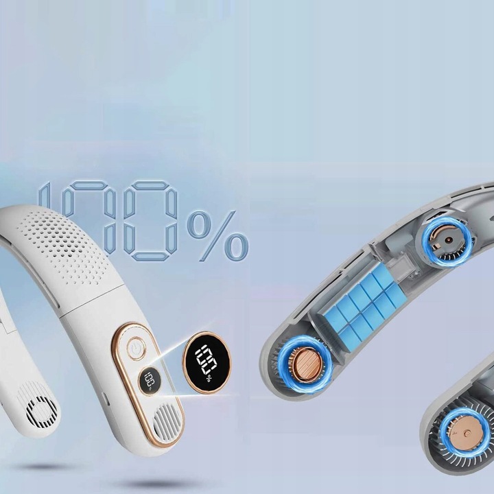 NECK FAN 3000MAH PORTABLE WITH 3 ADJUSTABLE SPEEDS USB FAN