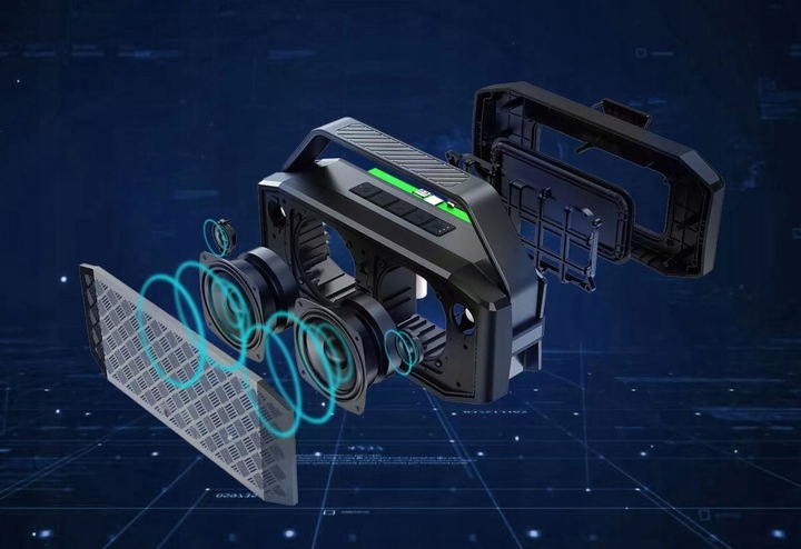 GŁOŚNIK BEZPRZEWODOWY BLUETOOTH IPX6 DUŻA MOC