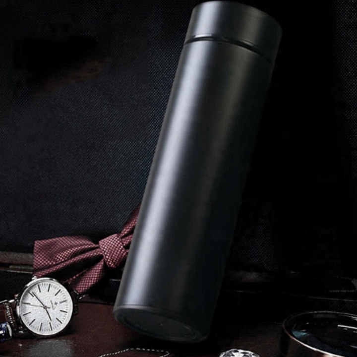 KUBEK TERMICZNY TERMOS NA KAWĘ HERBATĘ DO SAMOCHODU Z WYŚWIETLACZEM 500 ml