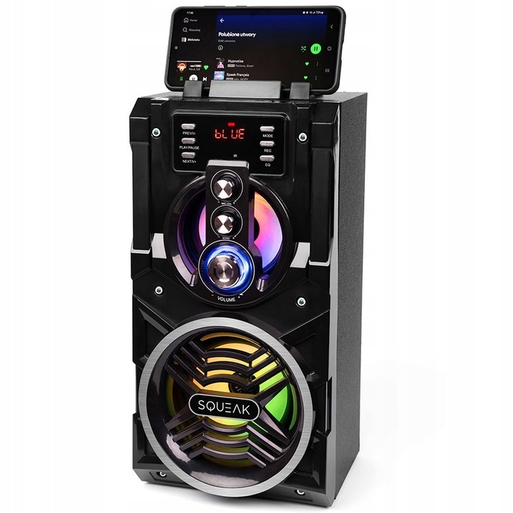 MOBILNY GŁOŚNIK BOOMBOX BLUETOOTH FM 3szt-MIKROFON