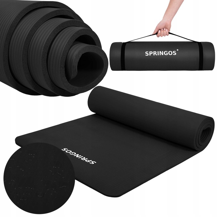 MATA DO JOGI GRUBA ANTYPOŚLIZGOWA DO ĆWICZEŃ PILATESU WYTRZYMAŁA YOGA 180cm