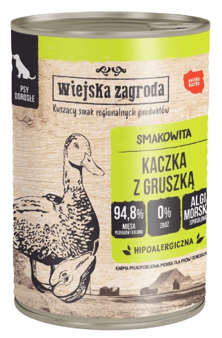 WIEJSKA ZAGRODA KARMA MOKRA MIX SMAKÓW 6x400G