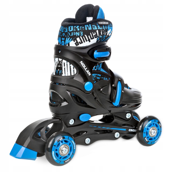 Rolki Wrotki Regulowane 3w1 Croxer Nollan 26-29 Kółko LED